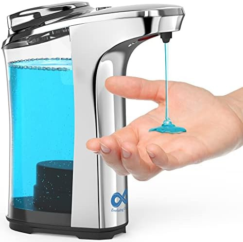 Everlasting Comfort Automatic Liquid Soap Dispenser, 17oz - 1400 Dispenses on a Single Fill - Ele... | Amazon (US)
