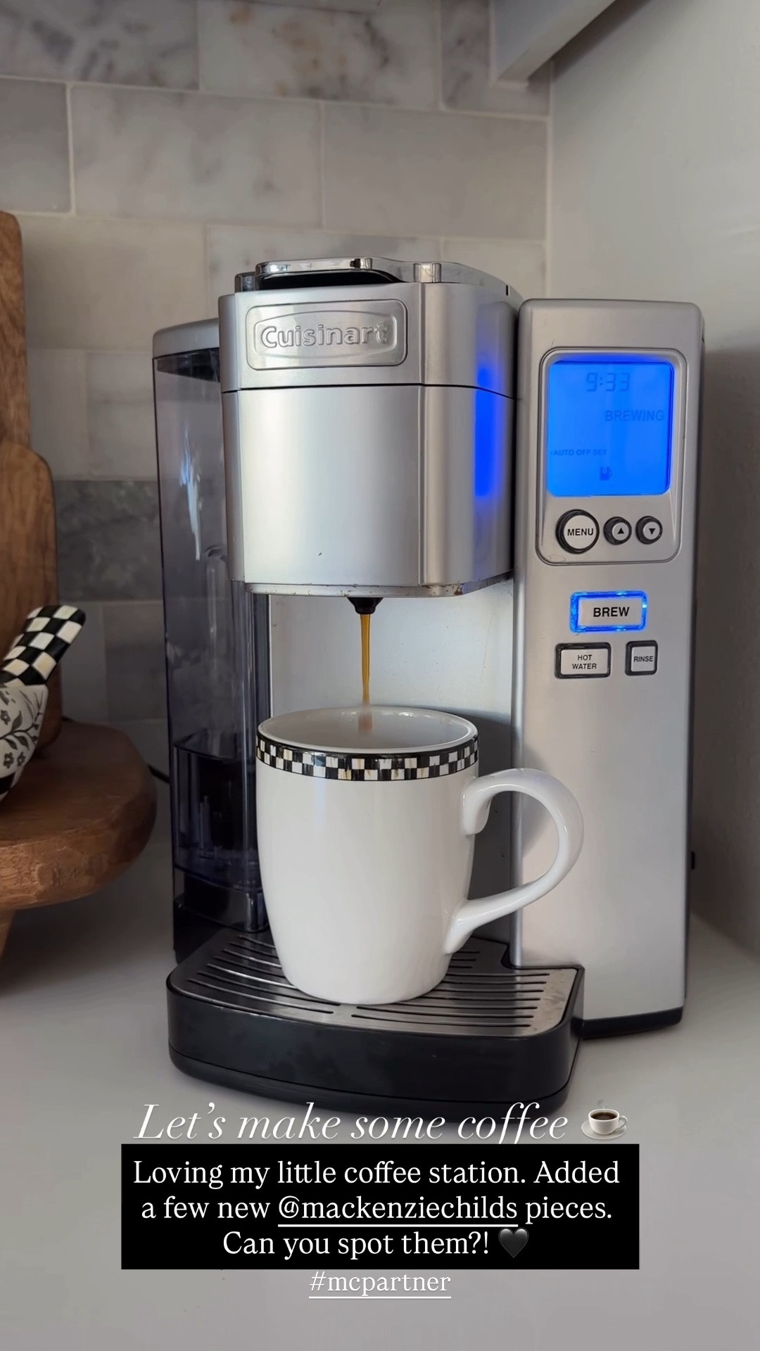 Loving my new MacKenzie-Childs coffee station! You can use my code DTKAUSTIN20 for 20% off! Some exclusions apply. This code ends 12/14! 

Make sure you place your order before December 15 for everything to arrive before Christmas Eve!

#LTKHome #LTKHoliday #LTKGiftGuide