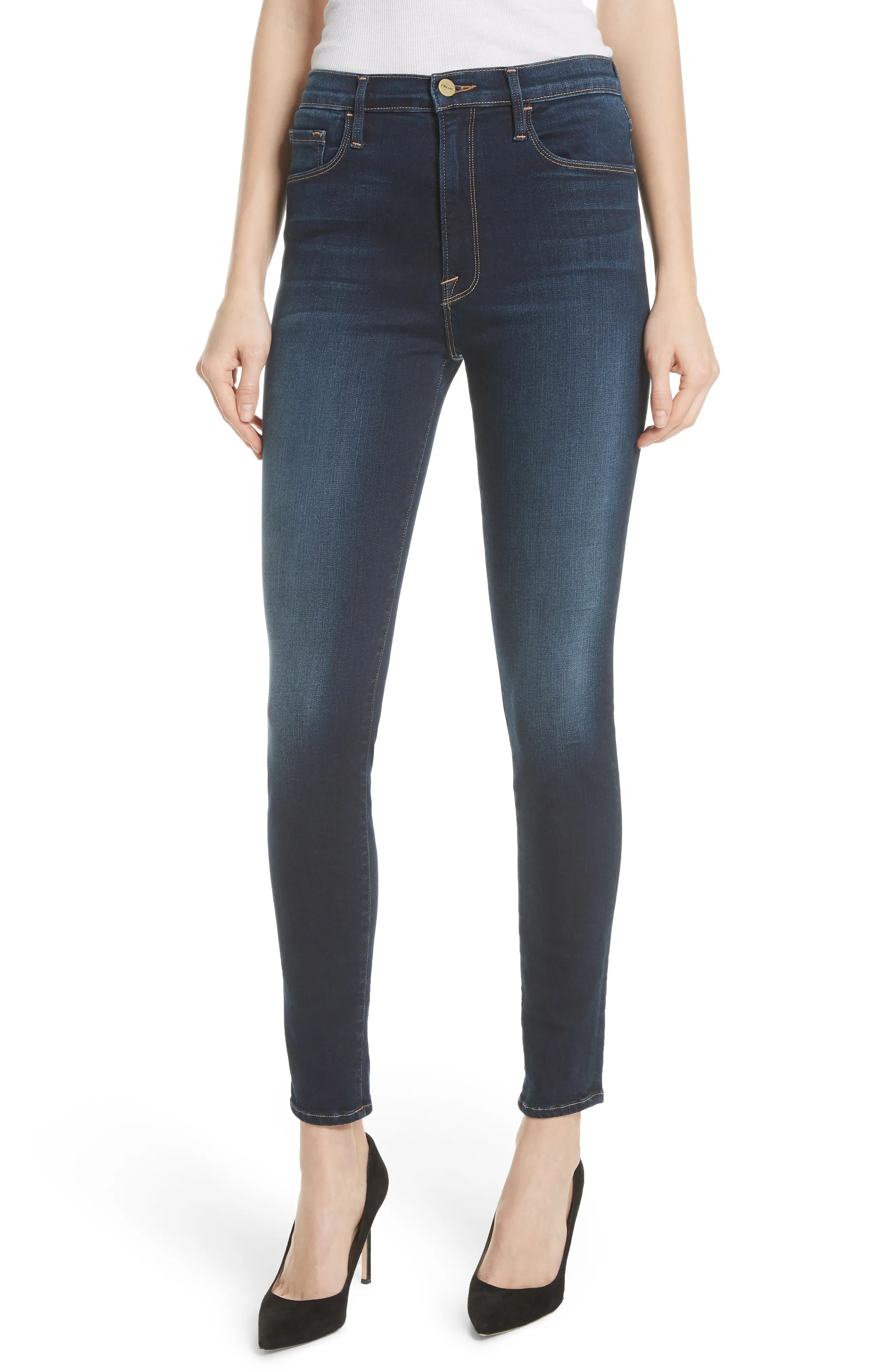 FRAME Ali High Waist Skinny Jeans (Wayside) | Nordstrom