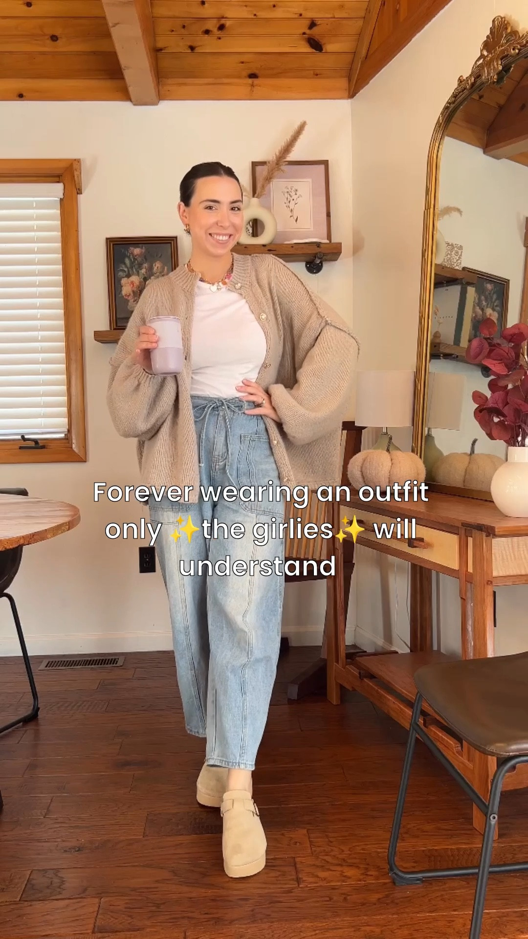 The cutest oversized sweater from Amazon! 🙌🏻🤎

Barrel jeans + charm necklace + white tee + platform clogs

#LTKStyleTip #LTKSaleAlert #LTKFindsUnder50