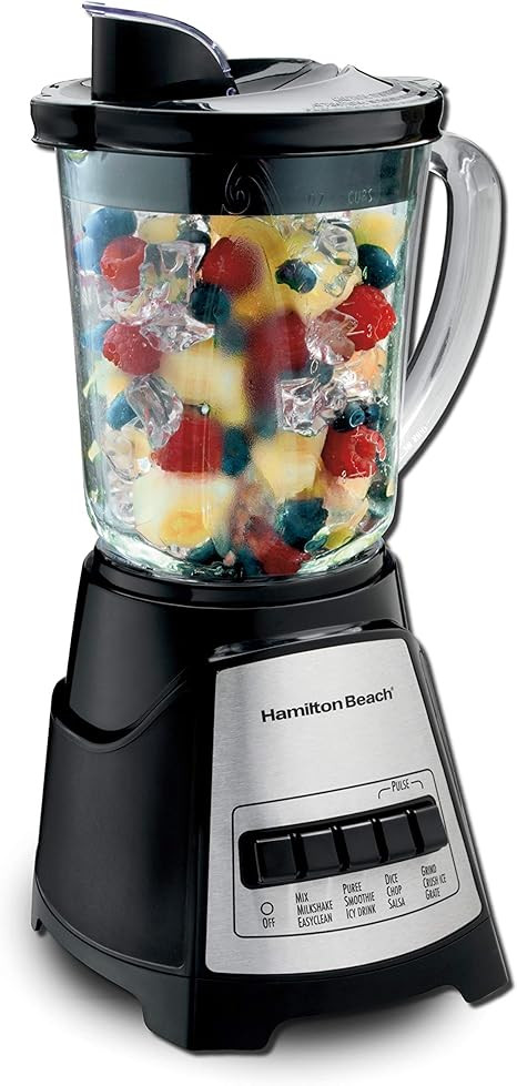 Hamilton Beach 58148A Blender to Puree - Crush Ice - and Make Shakes and Smoothies - 40 Oz Glass ... | Amazon (US)
