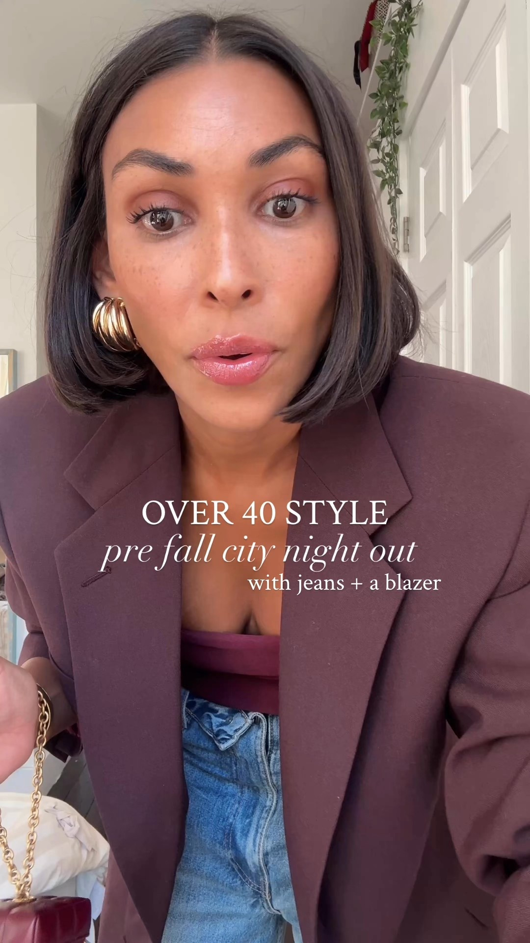 Pre fall night out with blazer and jeans 

#LTKFindsUnder100 #LTKStyleTip #LTKOver40