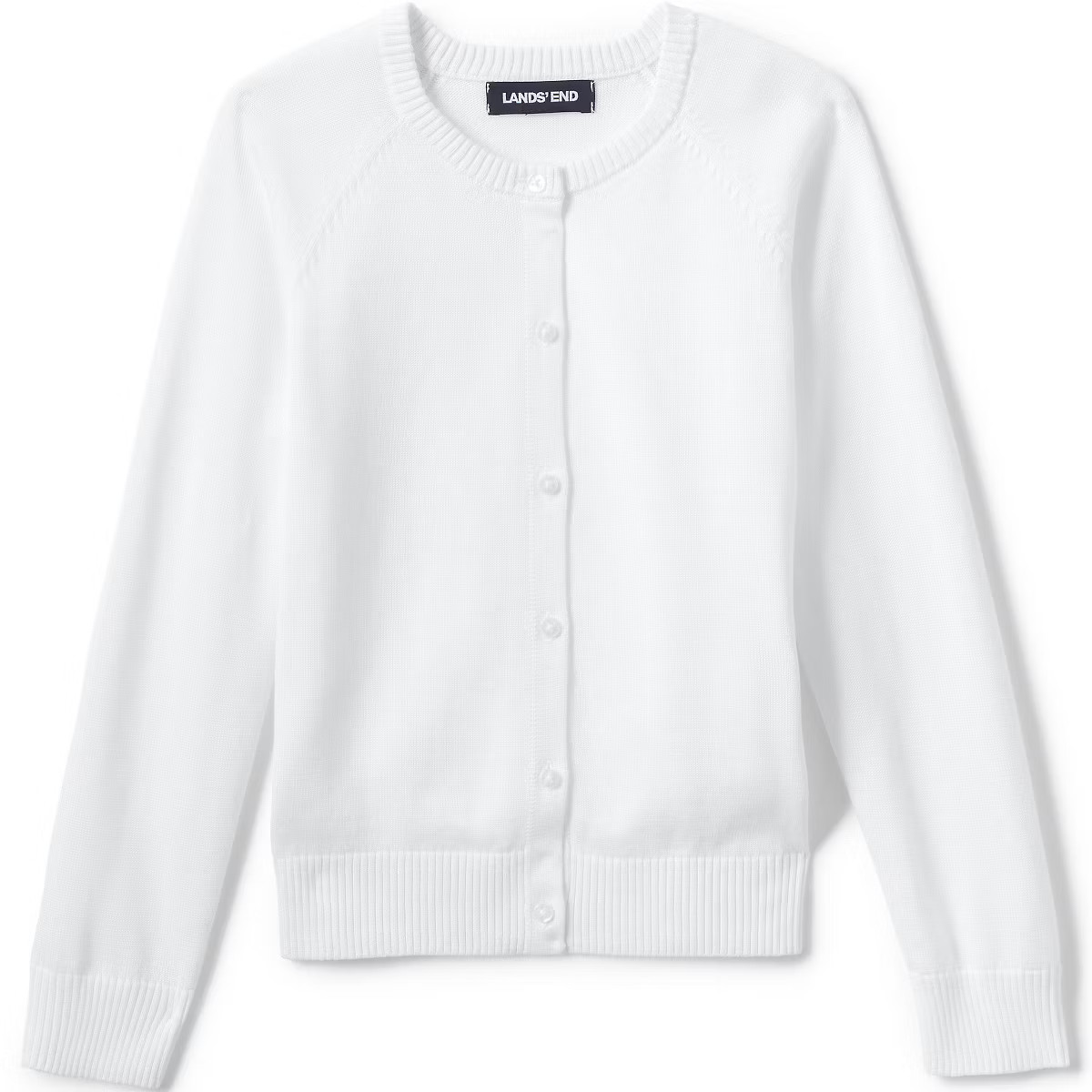 Lands' End School Uniform Kids Cotton Modal Cardigan Sweater | Target