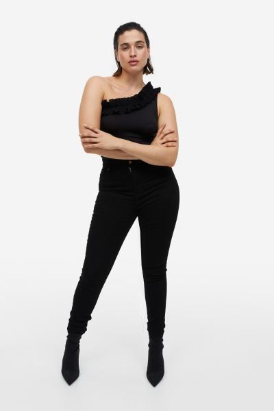 One-shoulder Thong Bodysuit | H&M (US)
