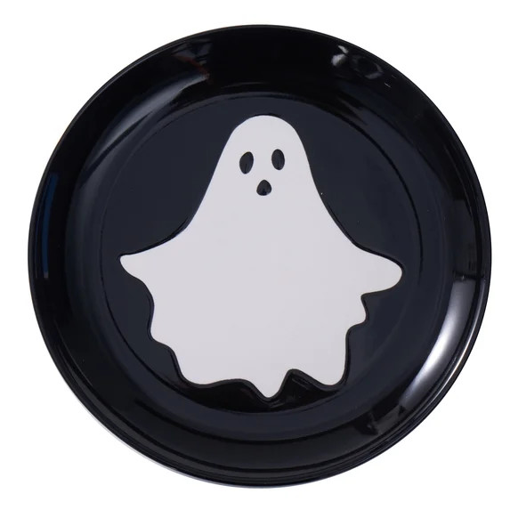 Way to Celebrate Halloween 4pk Ceramic Ghost Appetizer Plates | Walmart (US)