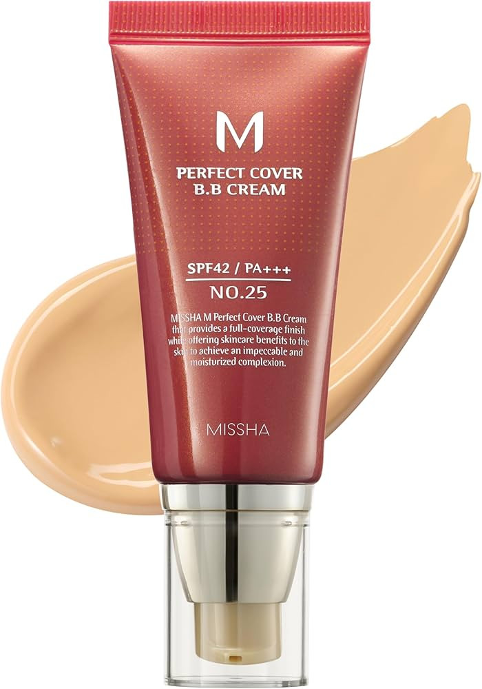 MISSHA M Perfect BB Cream No.25 Warm beige for light/medium with neutral skin tone SPF 42 PA +++ ... | Amazon (US)