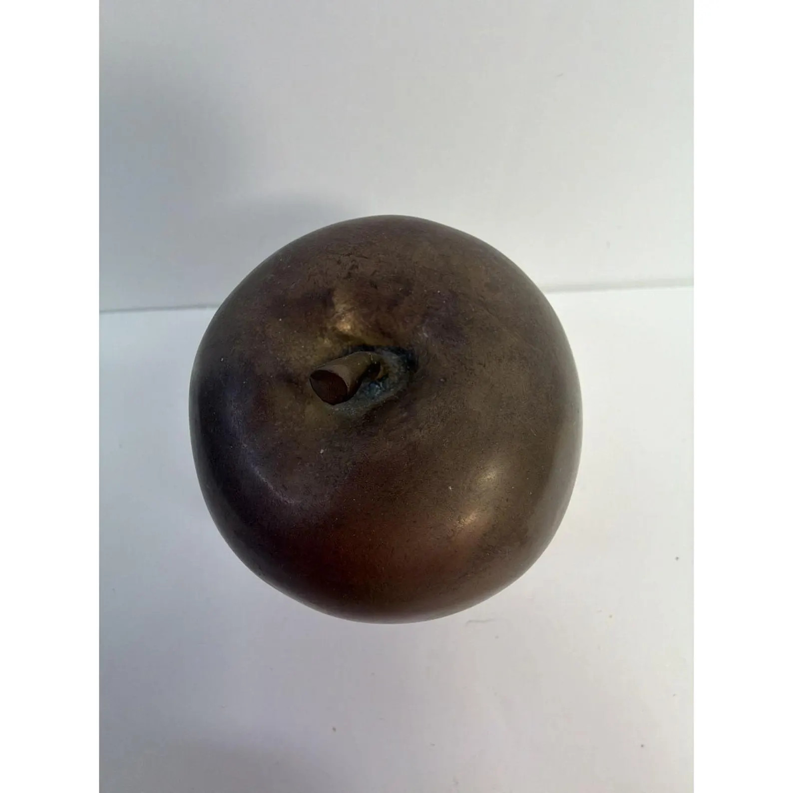 Vintage Mid-Century Solid Patinated Brass Apple Paperweight Decor | Etsy (Global)