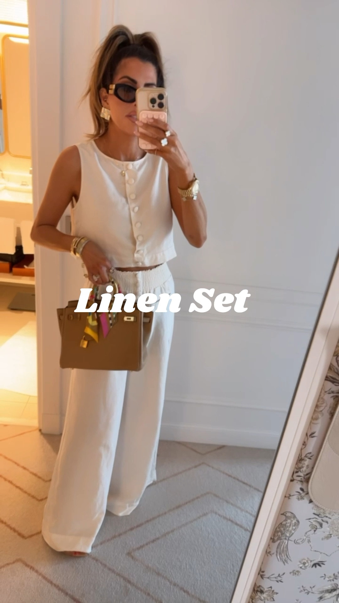 Wearing a size XS in pants and size 2 in the top! 

European summer outfit inspo, Linen set, Two piece set, Summer outfits, Summer outfit inspo, Sunglasses, Sunglass roundup, Emily Ann Gemma

#LTKStyleTip #LTKTravel #LTKItBag