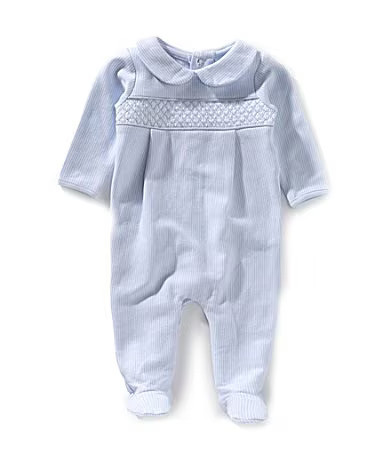 Edgehill Collection Baby Boys Long-Sleeve Stripe Footie Coverall - Newborn | Dillard's