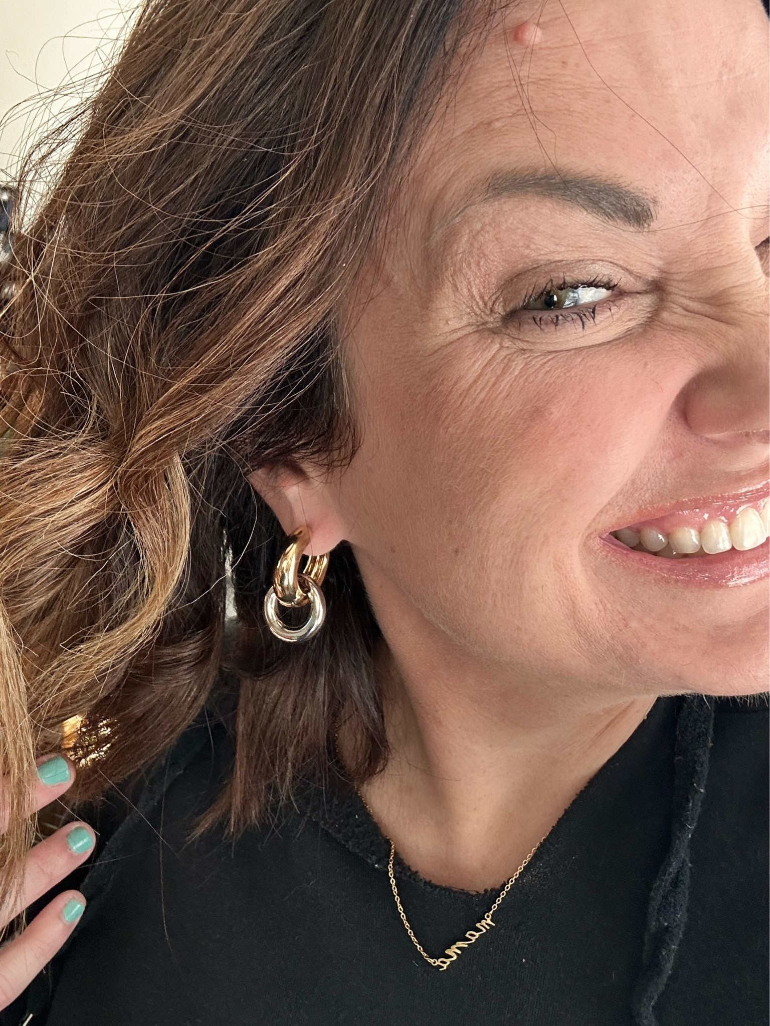 I love these silver / gold $7 earrings from Walmart! 

#LTKMidsize #LTKOver40 #LTKStyleTip