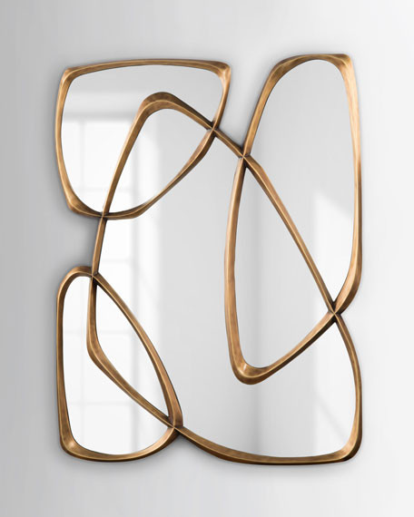 John-Richard Collection Asymmetrical Mirror | Neiman Marcus