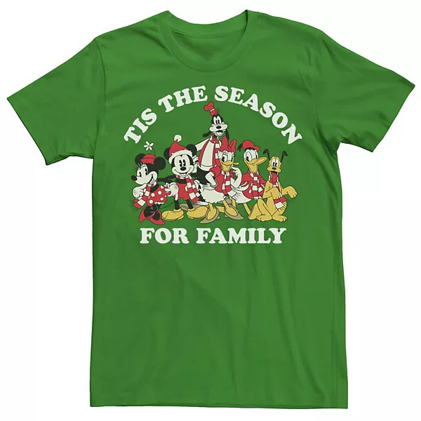 Men's Disney Mickey and Friends Holiday Tee | Kohl's