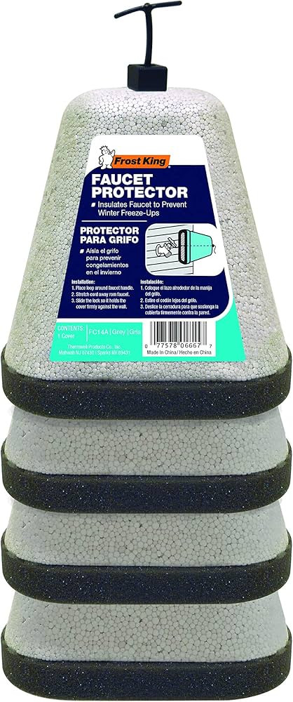 Frost King FC14A Foam Faucet Cover, Grey | Amazon (US)