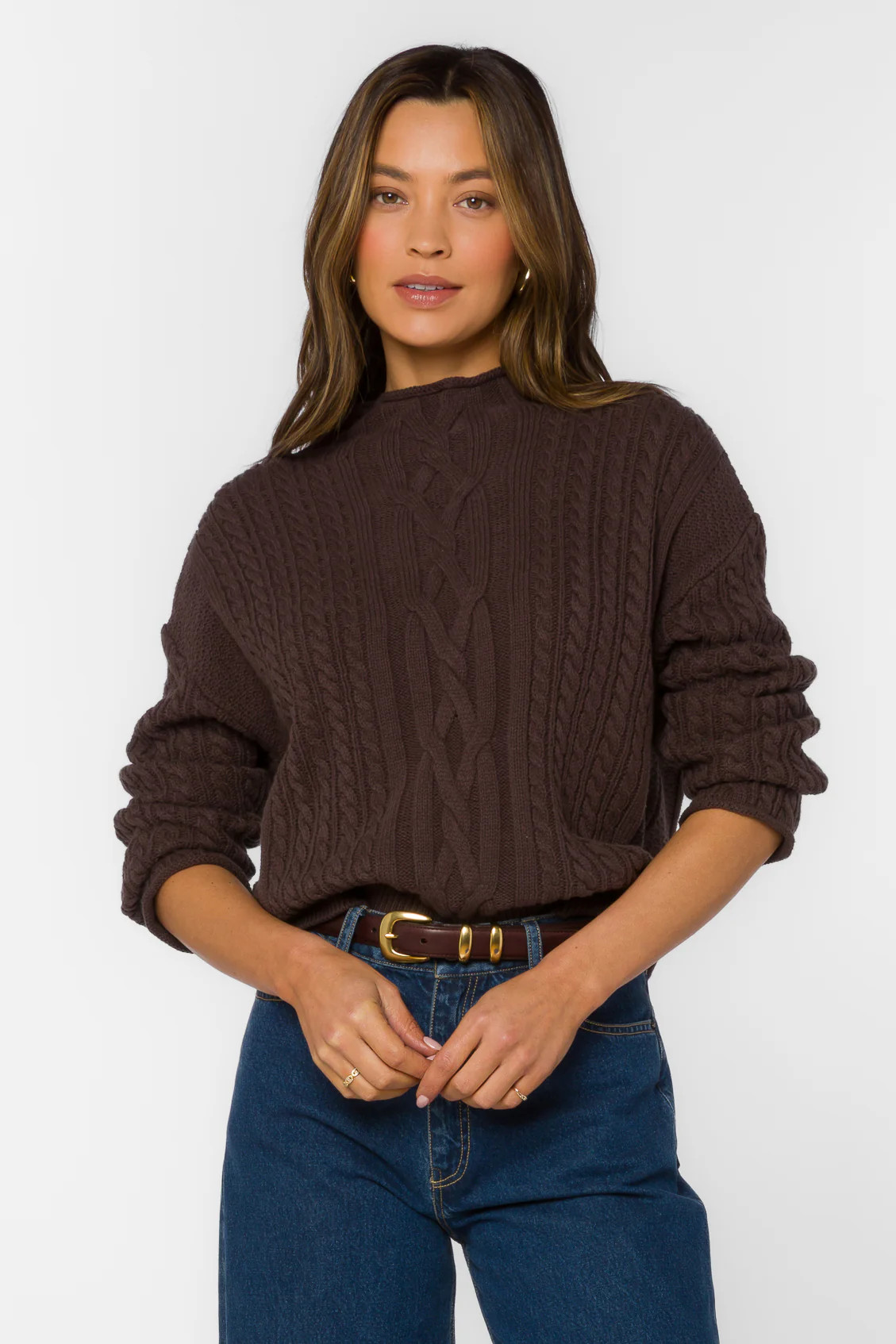 Jennevie Walnut Timber Sweater | Velvet Heart Clothing