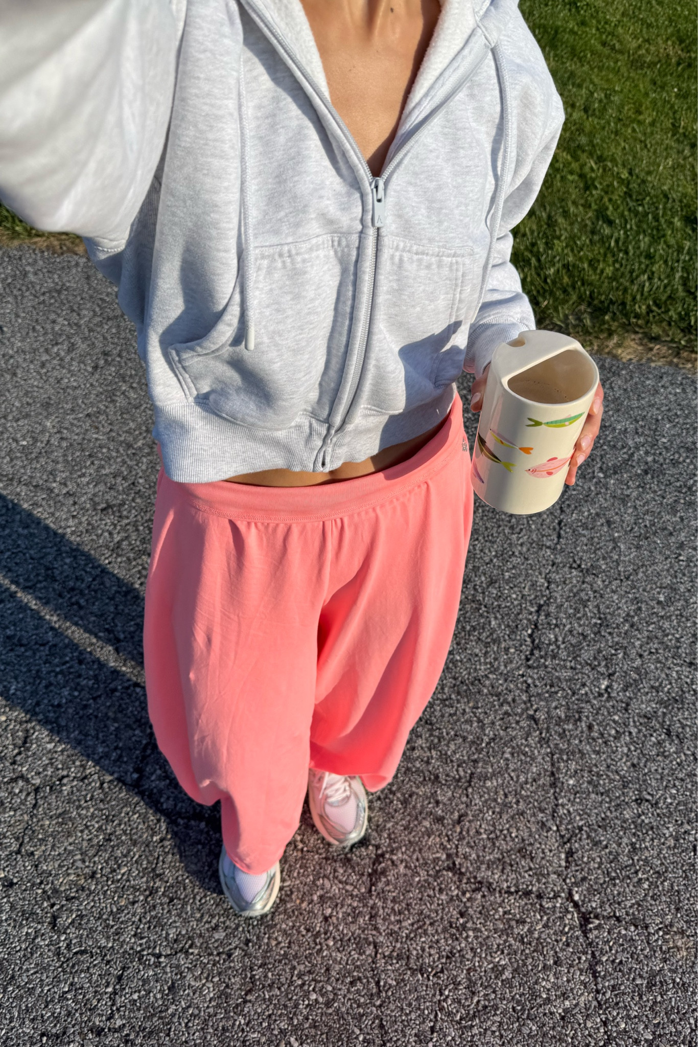 morning walk details! pants run oversized so I recommend sizing down! 