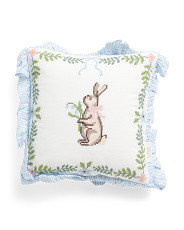 12x12 Easter Cross Stitch Bunny Pillow | Throw Pillows | Marshalls | Marshalls