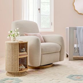 Kids Billie Rattan Storage Side Table | West Elm (US)