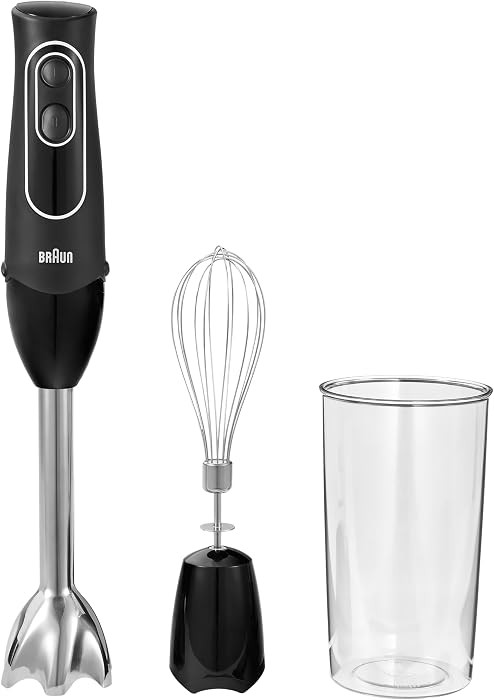 Braun MultiQuick 5 Hand Blender, w/Beaker and Whisk, 350W, Dual Speed | Amazon (US)