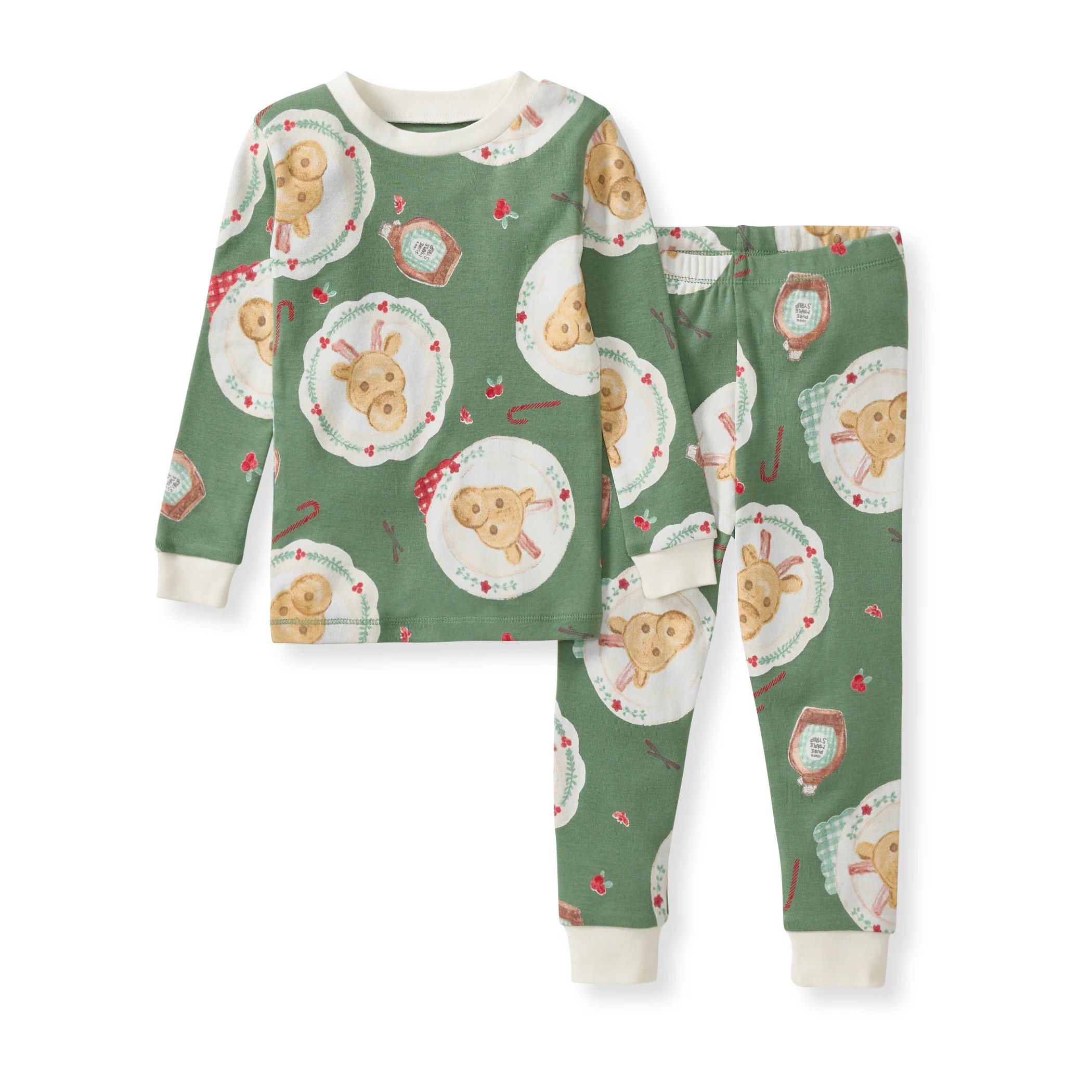 Reindeer Pancakes Two-Piece Pajamas | Burts Bees Baby