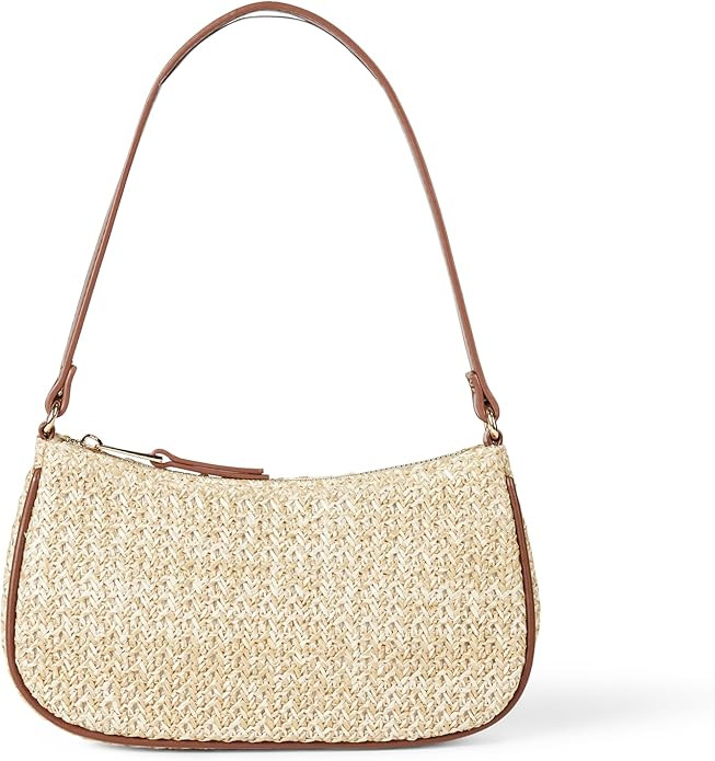 The Drop Women's Melanie Small Shoulder Bag, Natural Straw, One Size | Amazon (US)