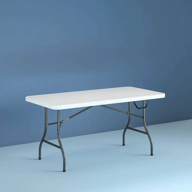 Cosco 6 Foot Premium Folding Table, White Speckle | Walmart (US)