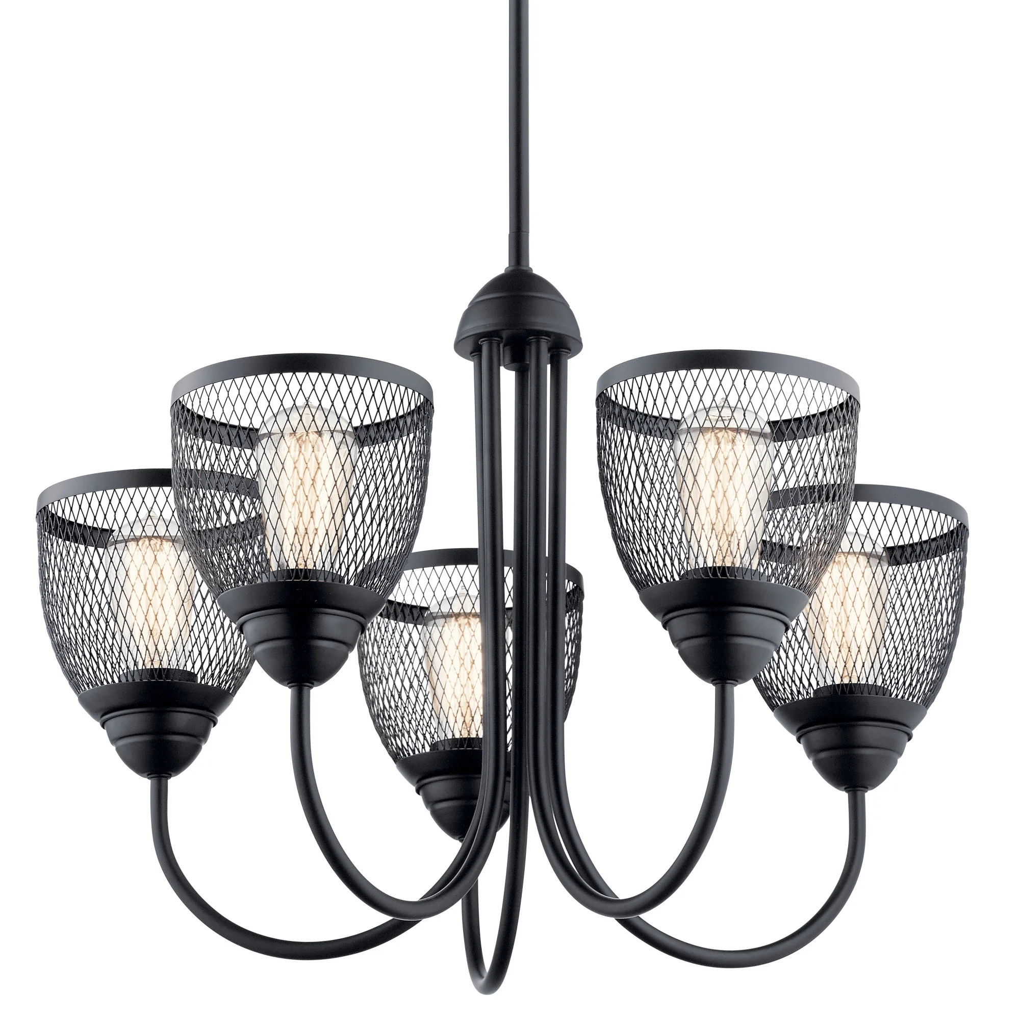 Kichler 52269 Voclain 5 Light 24" Wide Chandelier - Black - Walmart.com | Walmart (US)