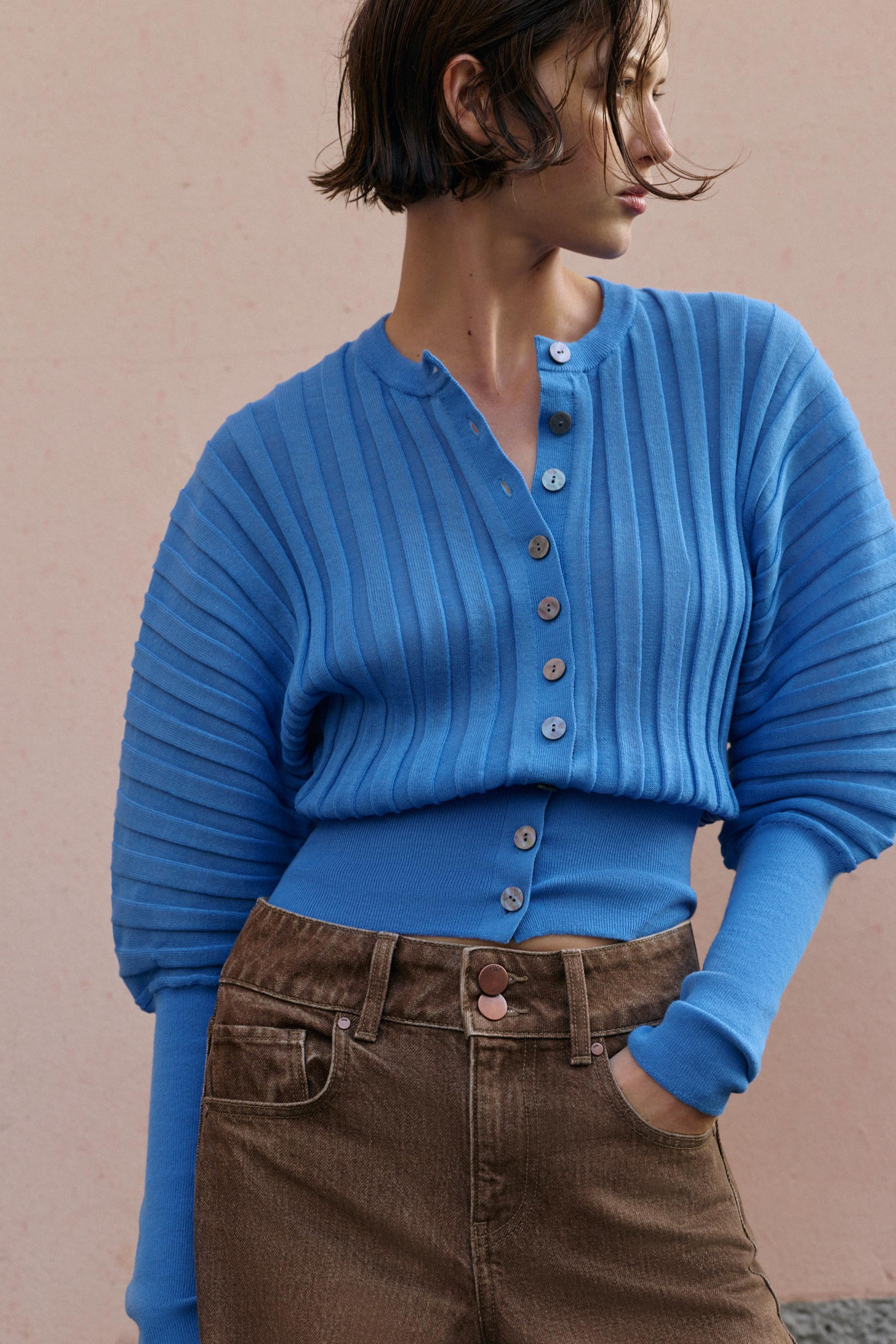 ACCORDION SLEEVE CARDIGAN | Zara US