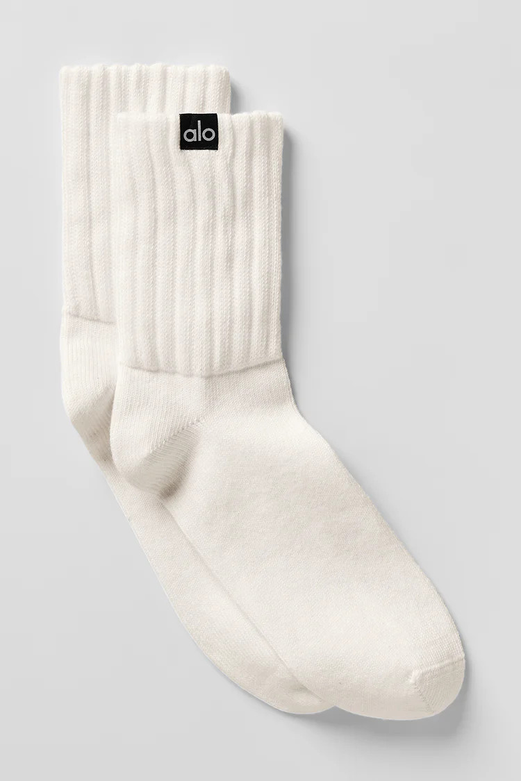 Unisex Half-Crew Scrunch Sock | Alo Yoga (US)