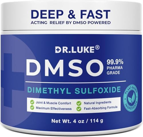 Dr. Luke Pharmaceutical Grade DMSO Cream: 99.9% Pure Dsmo Pharmaceutical Grade Cream With Arnica,... | Amazon (US)