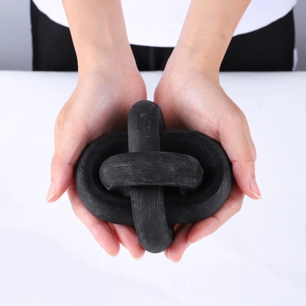 Handmade Wood Chain 3 Link Decor. Chain Knot Hand Carved Pine Wood Chain Decor ,Wooden Rustic Cha... | Walmart (US)