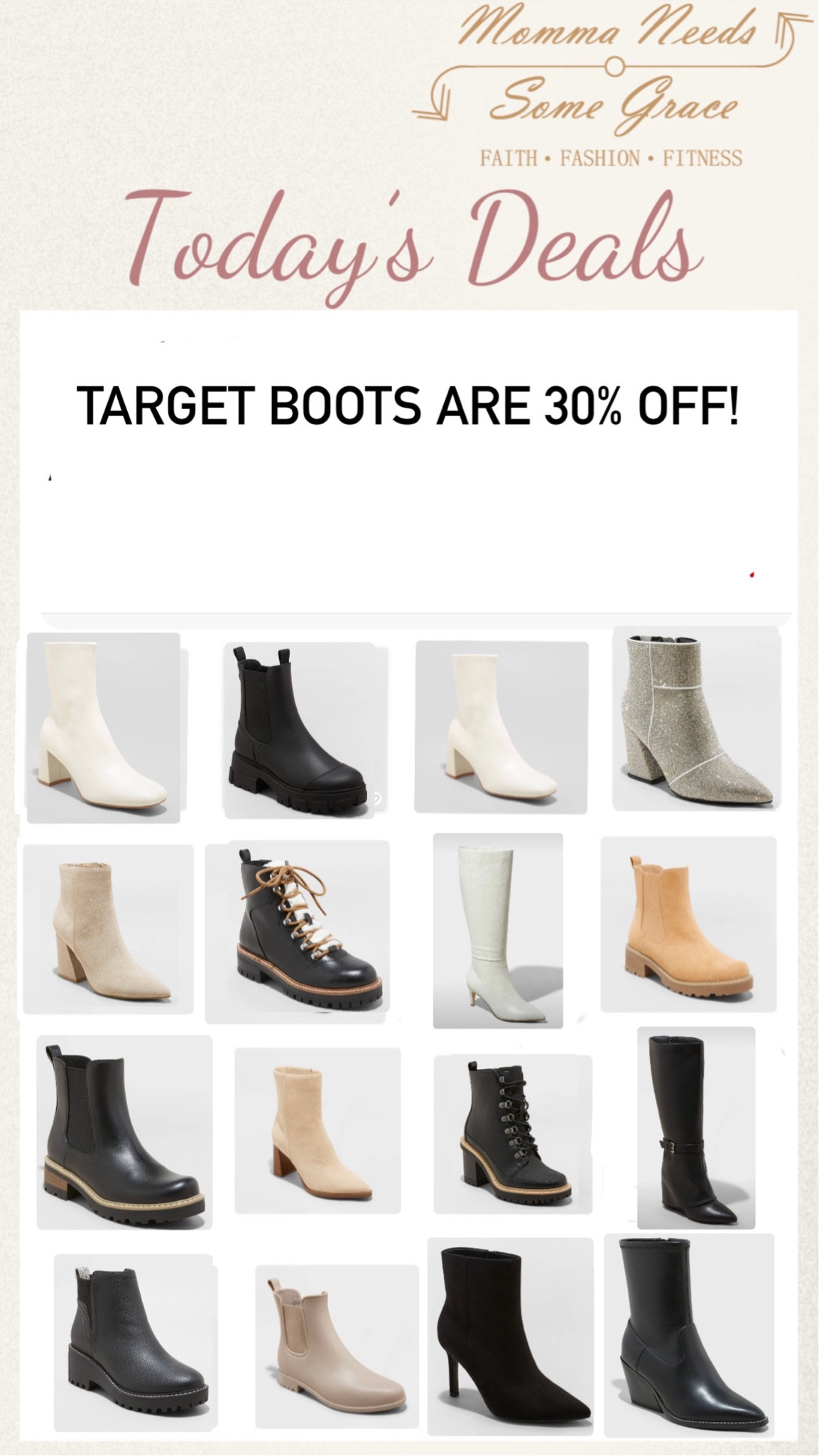Target boots are 30% off! Sale ends tmw!

#LTKfindsunder100 #LTKstyletip #LTKsalealert