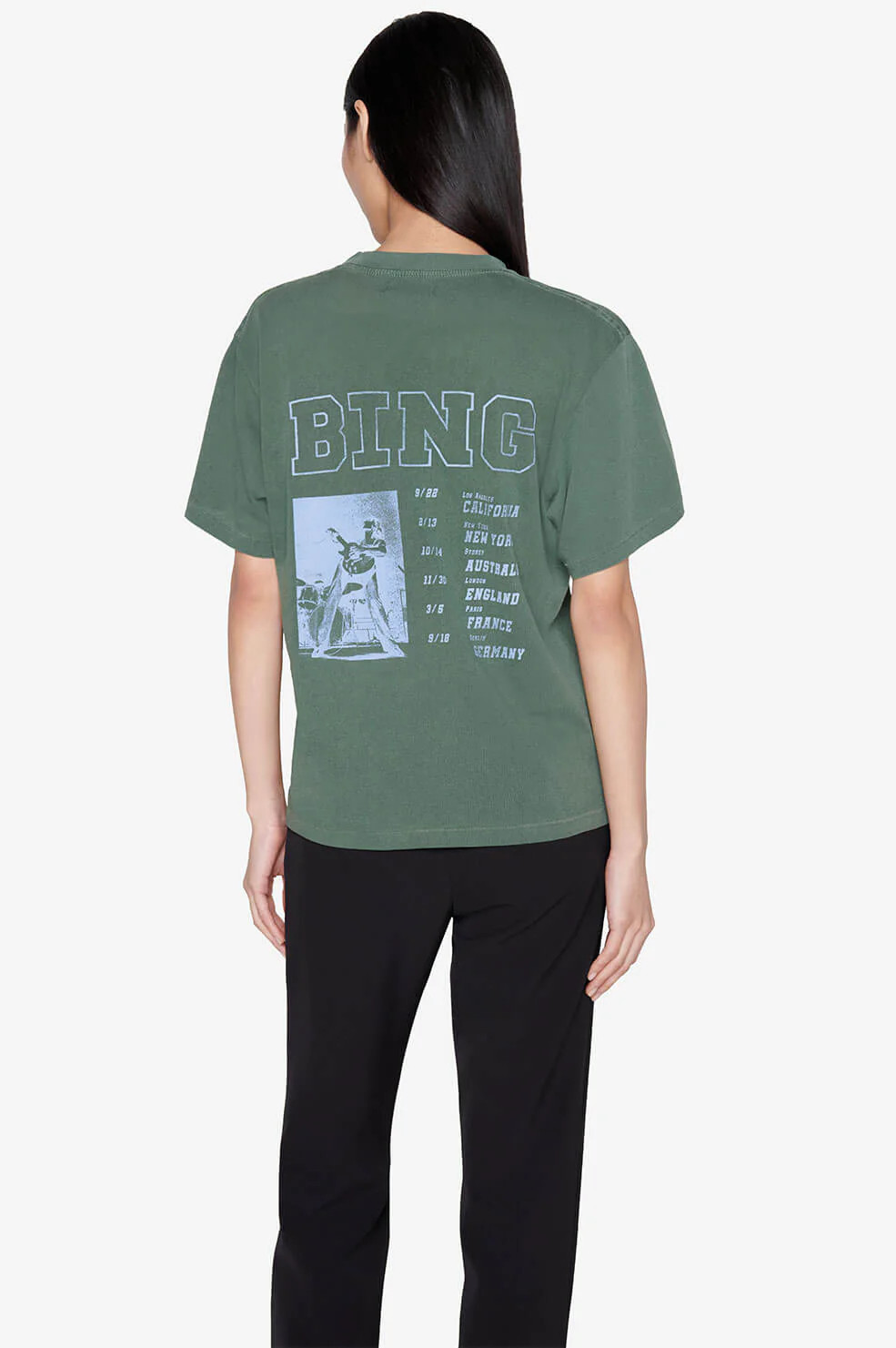 Ashton Tee Bing Live - Green | Anine Bing