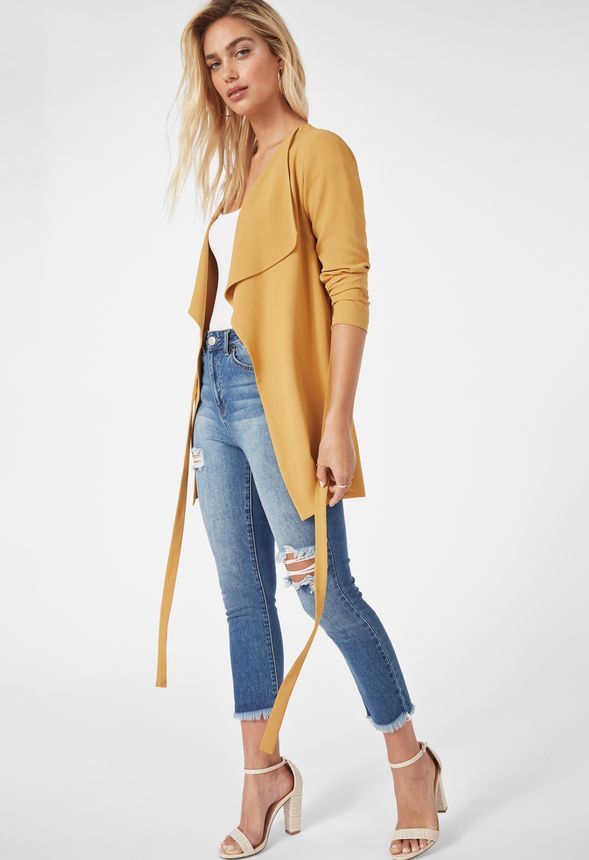 Drape Front Trench | JustFab