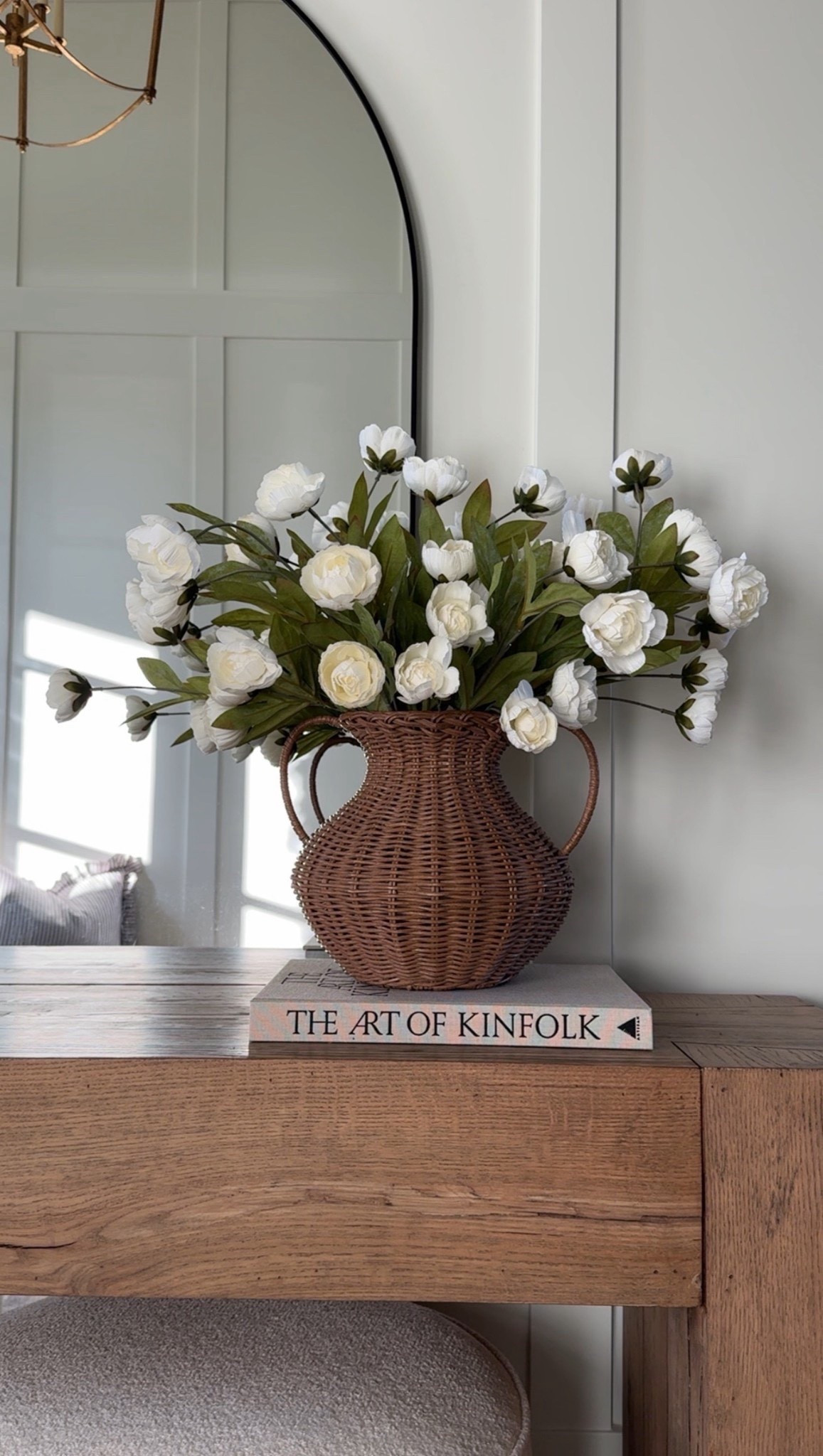 The prettiest faux silk Amazon peonies! These come as a set of 6 or set of 12 (I grabbed the 12)!! I love this cream color for transitioning between the holidays to winter and into spring. 

#LTKHome #LTKSaleAlert