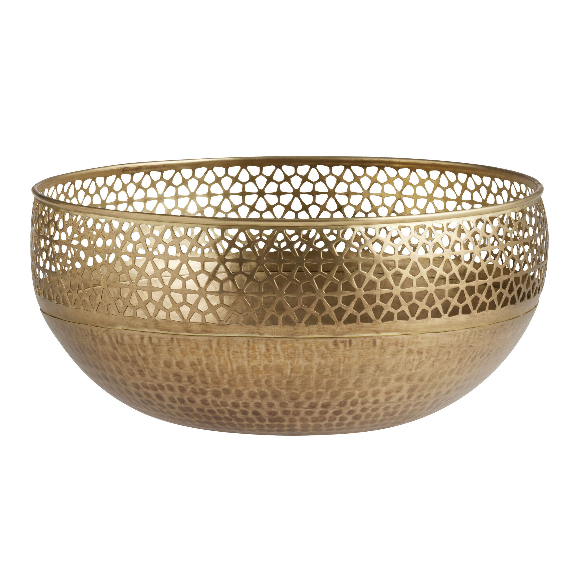 CRAFT Dua Gold Metal Laser Cut Bowl Decor | World Market