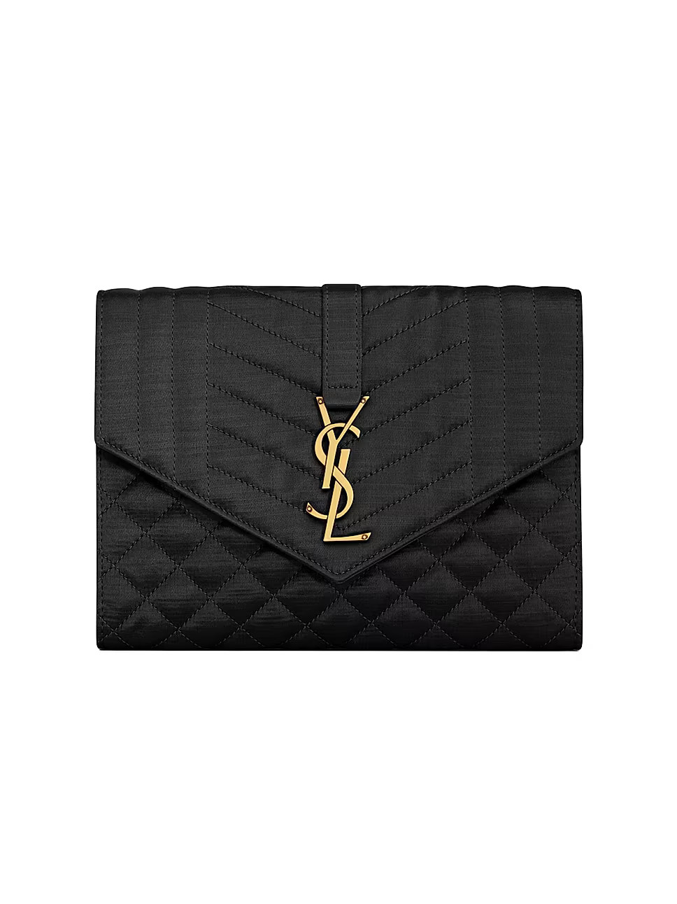 Envelope Flap Pouch In Mix Matelassé Satin | Saks Fifth Avenue