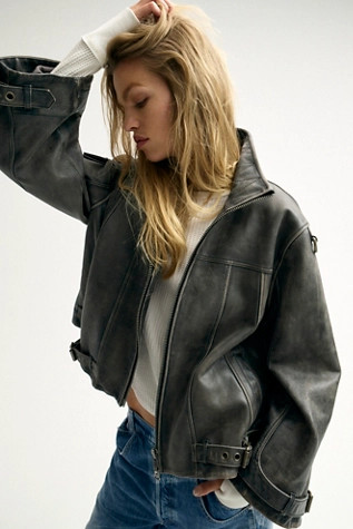 We The Free Skyline Leather Jacket | Free People (UK)