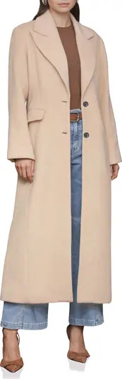 Strong Shoulder Hourglass Single Breasted Coat | Nordstrom