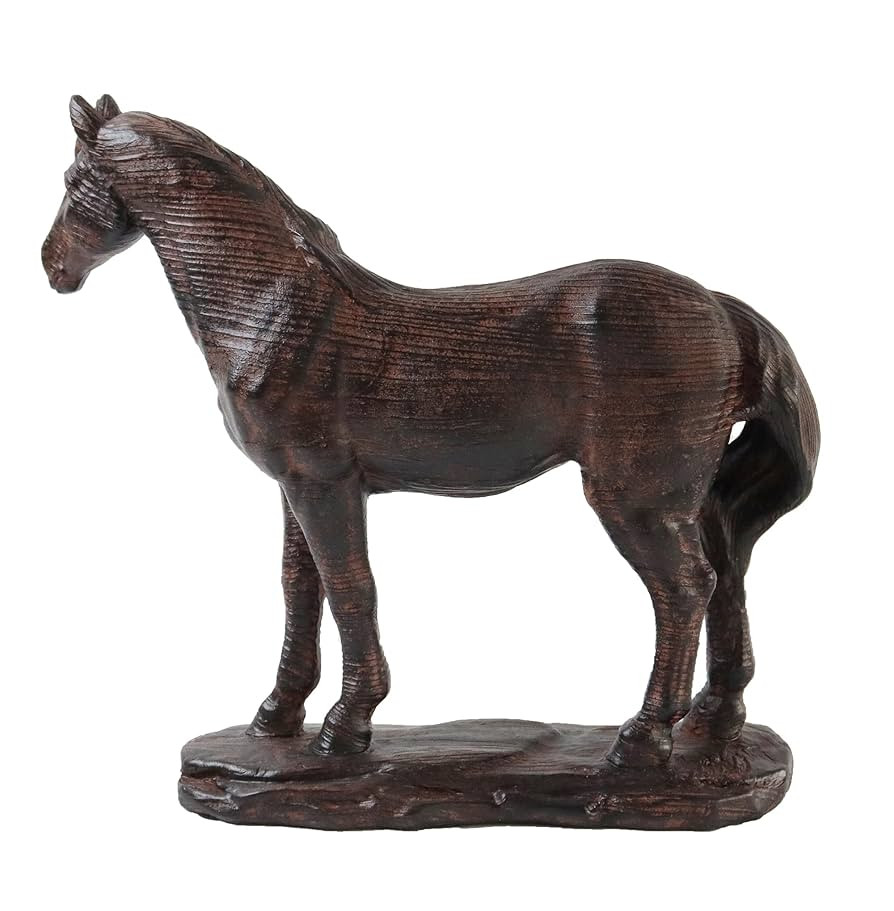 Hymmah Hourse Statue Home Decor Rustic Home Decorations for Living Room, Boho Sculpture Resin Ani... | Amazon (US)