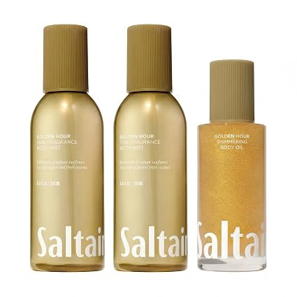 Saltair Golden Hour Fragrance Bundle, Body Mist 2 Pack 8 oz Each, Shimmering Body Oil 4 Fl Oz, Fi... | Amazon (US)