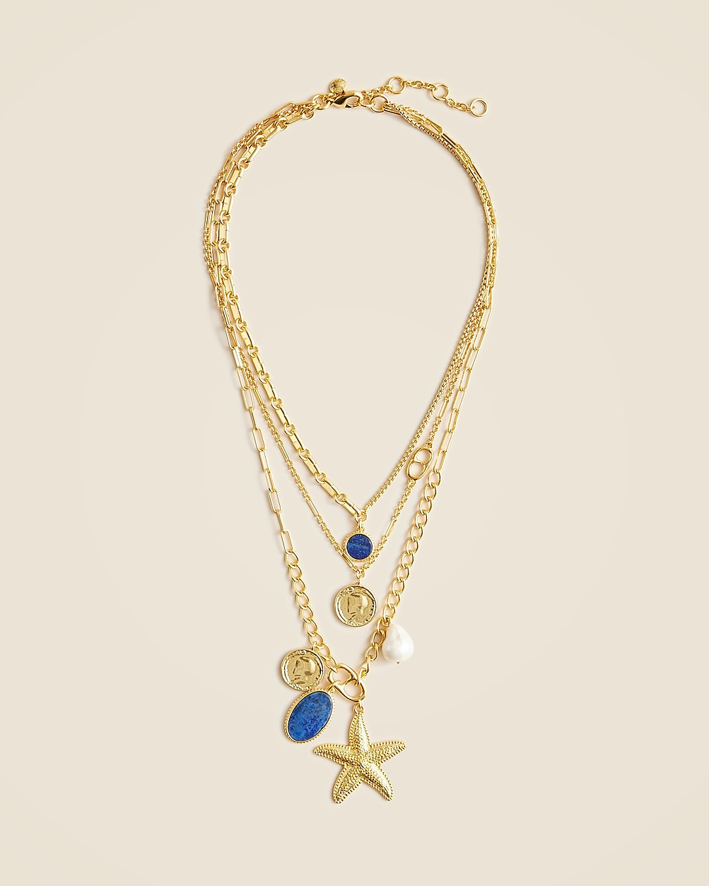 Nautical layered necklace | J. Crew US