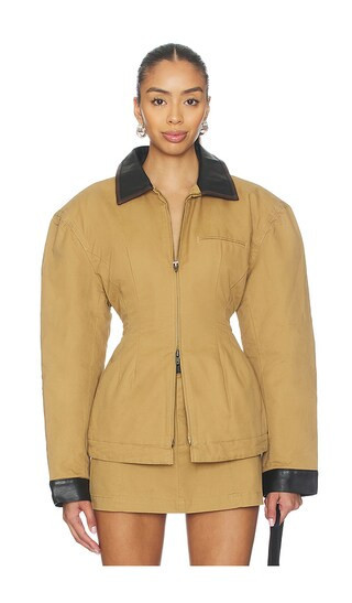 Bubish Olivia Cinched Country Jacket in Tan. - size 6/XS | Revolve Clothing (Global)