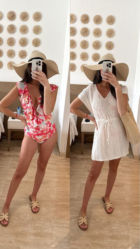Babymoon 🌙 outfit of the day! Wearing size small in the swimsuit, size medium in the cover up 

Babymoon, resort wear, vacation outfit, beach trip, maternity, pregnancy outfit, amazon



#LTKtravel #LTKstyletip #LTKbump
