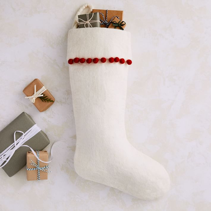 Pom-Pom Stocking | West Elm (US)