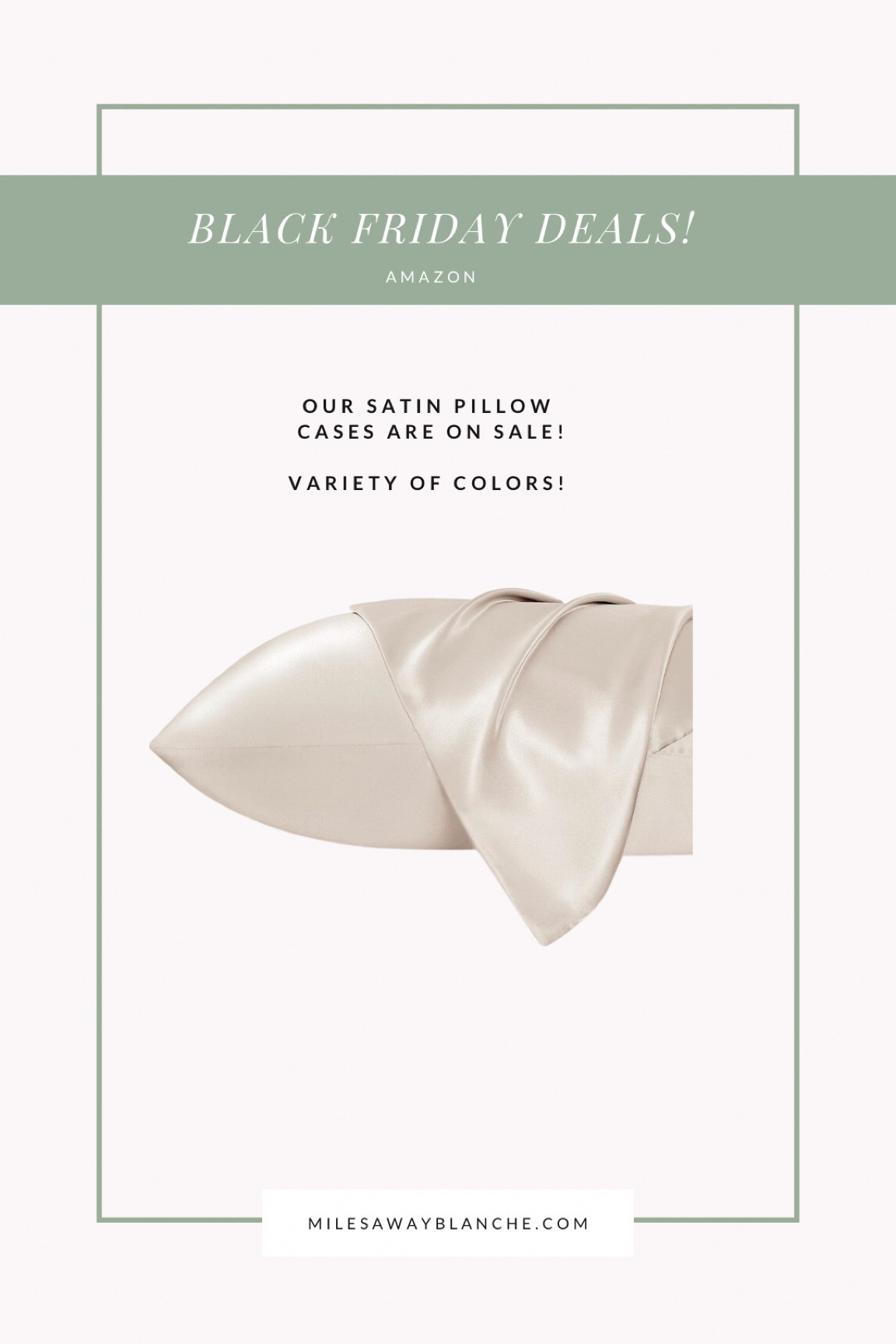 Our satin pillow cases are on sale! Variety of colors. Would also make the perfect gift! 

#LTKsalealert #LTKGiftGuide #LTKCyberWeek