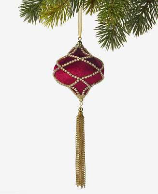 Berry Tones Red Onion with Tassel Ornament, Macy's Exclusive | Macy's