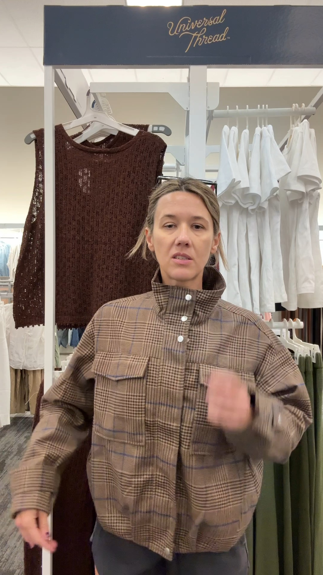 Cute plaid funnel jacket @Target 
Medium

#LTKSeasonal #LTKvlog #LTKOver40
