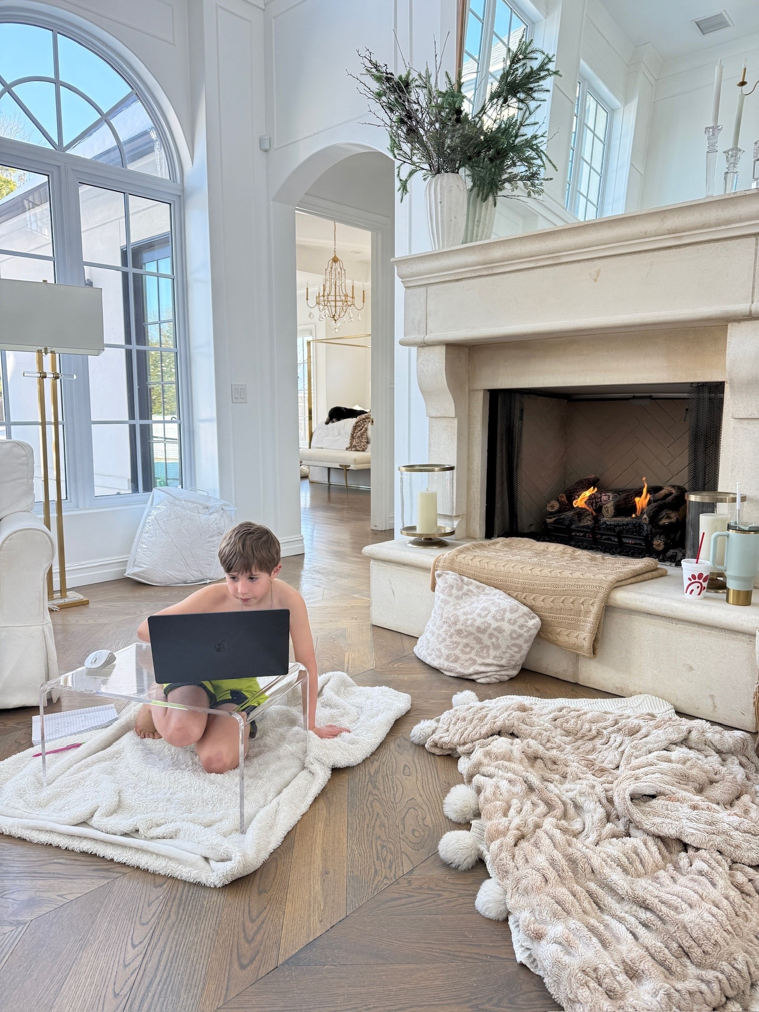 Luke working on school work during the snow storm! Using this adorable acrylic desk! Bundled up with all our Lola blankets! 

Luke, Acrylic Desk, Lap desk, Acrylic lap desk, Clear Acrylic Stand, Amazon finds, Lola blankets, Pillows, Emily Ann Gemma

#LTKSeasonal #LTKdayinmylife #LTKmomlife
