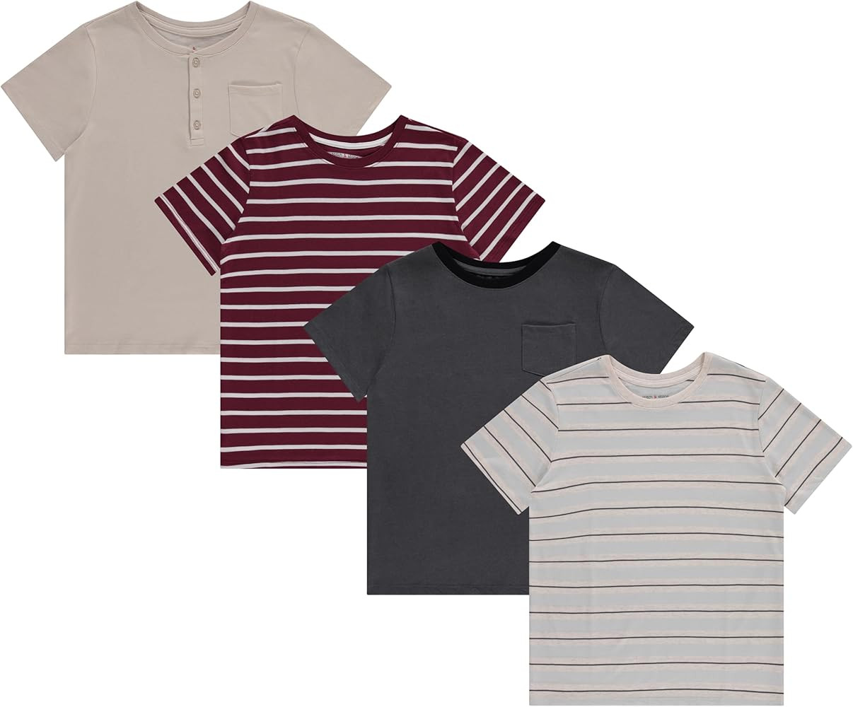 Stitch & Stone Boys 4-Pack Graphic Tees: Fun & Comfortable T-Shirts for Boys Size 4-14 | Amazon (US)