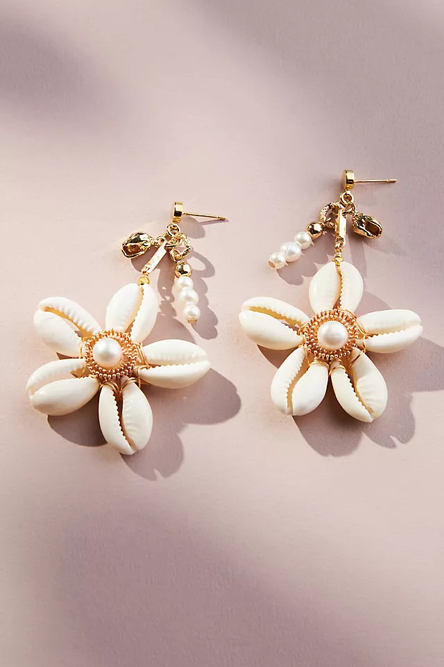 Puka Shell Flower Earrings | Anthropologie (US)